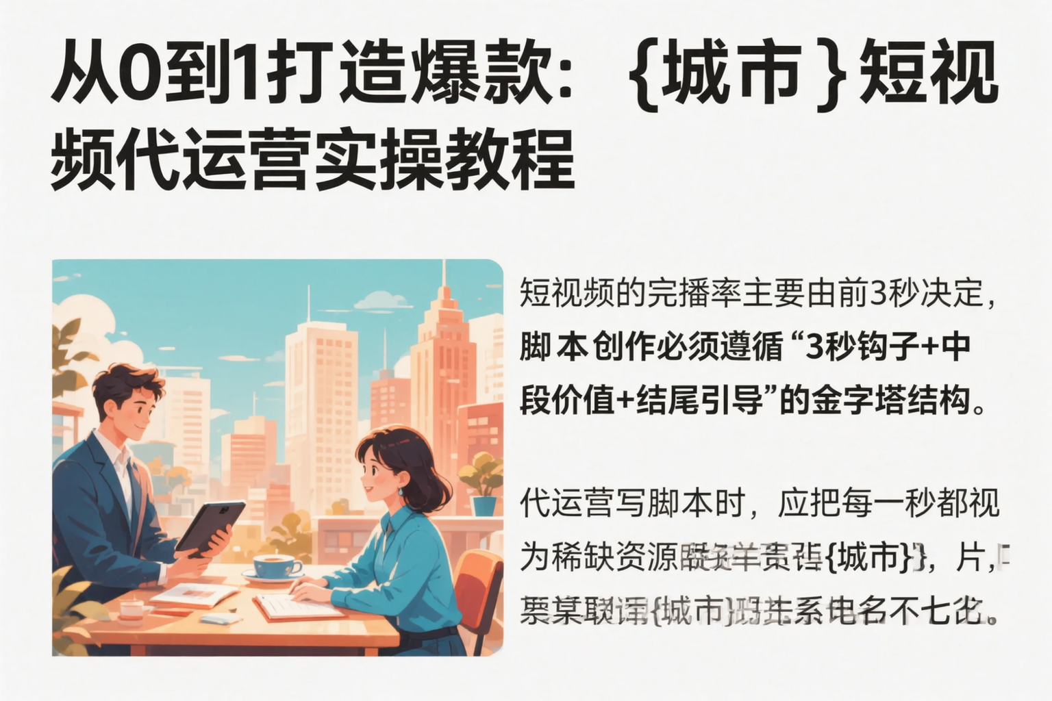 从0到1打造爆款:南阳短视频代运营实操教程