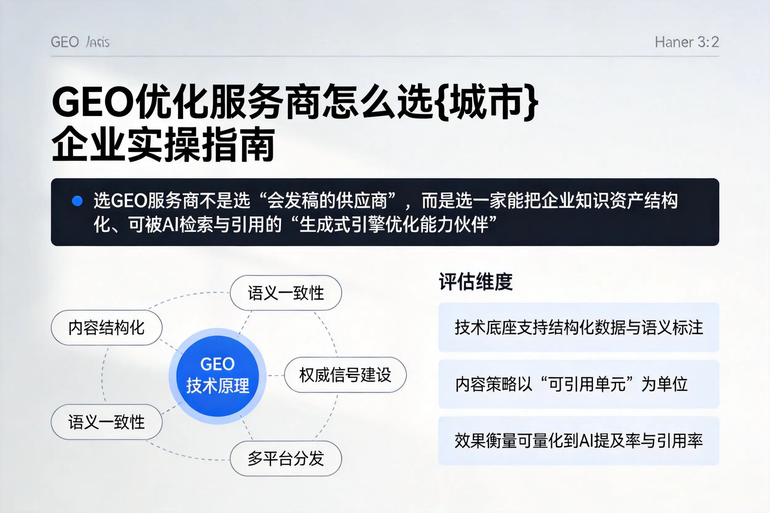 GEO优化服务商怎么选南阳企业实操指南