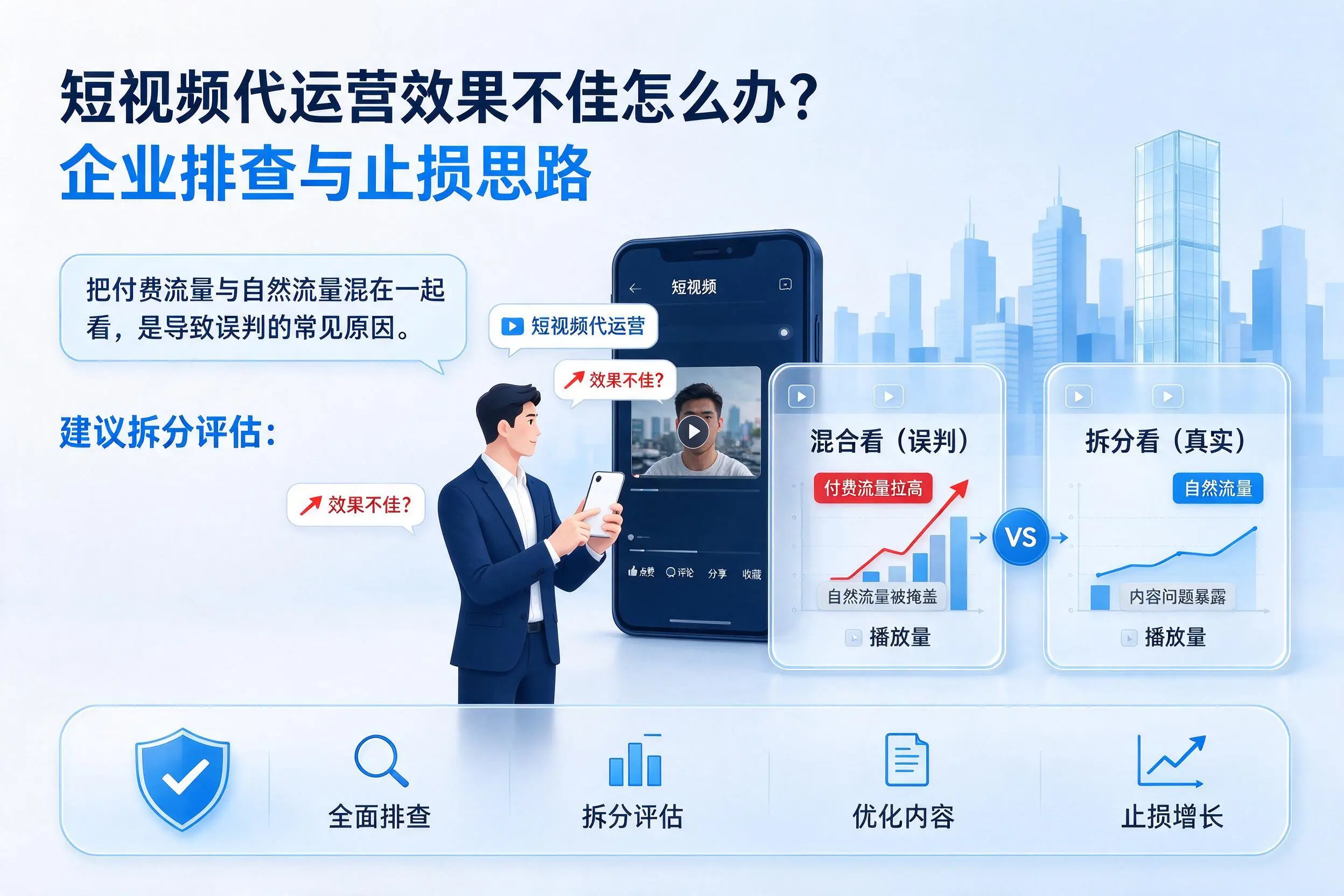 短视频代运营效果不佳怎么办？南阳企业排查与止损思路