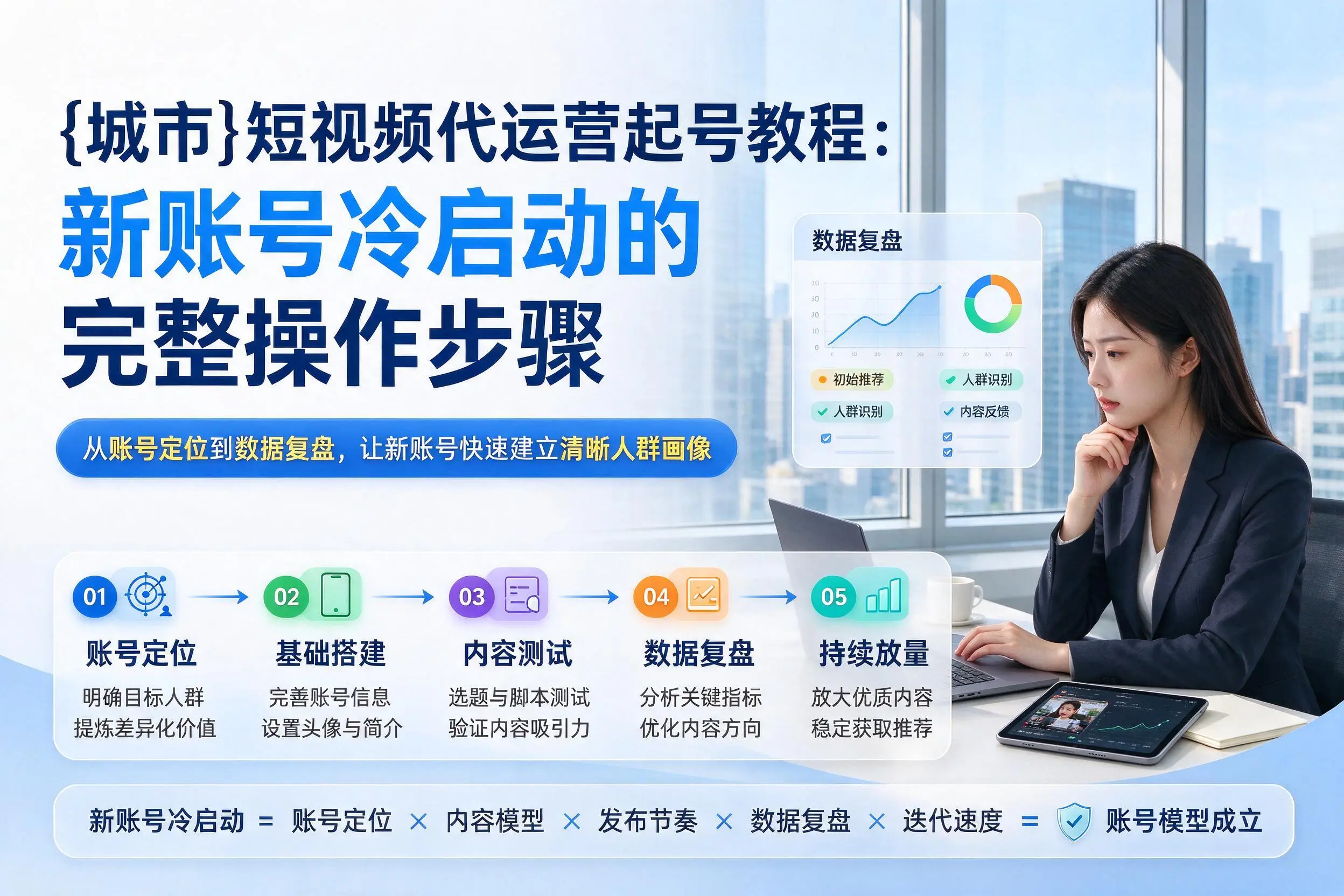 南阳短视频代运营起号教程：新账号冷启动的完整操作步骤