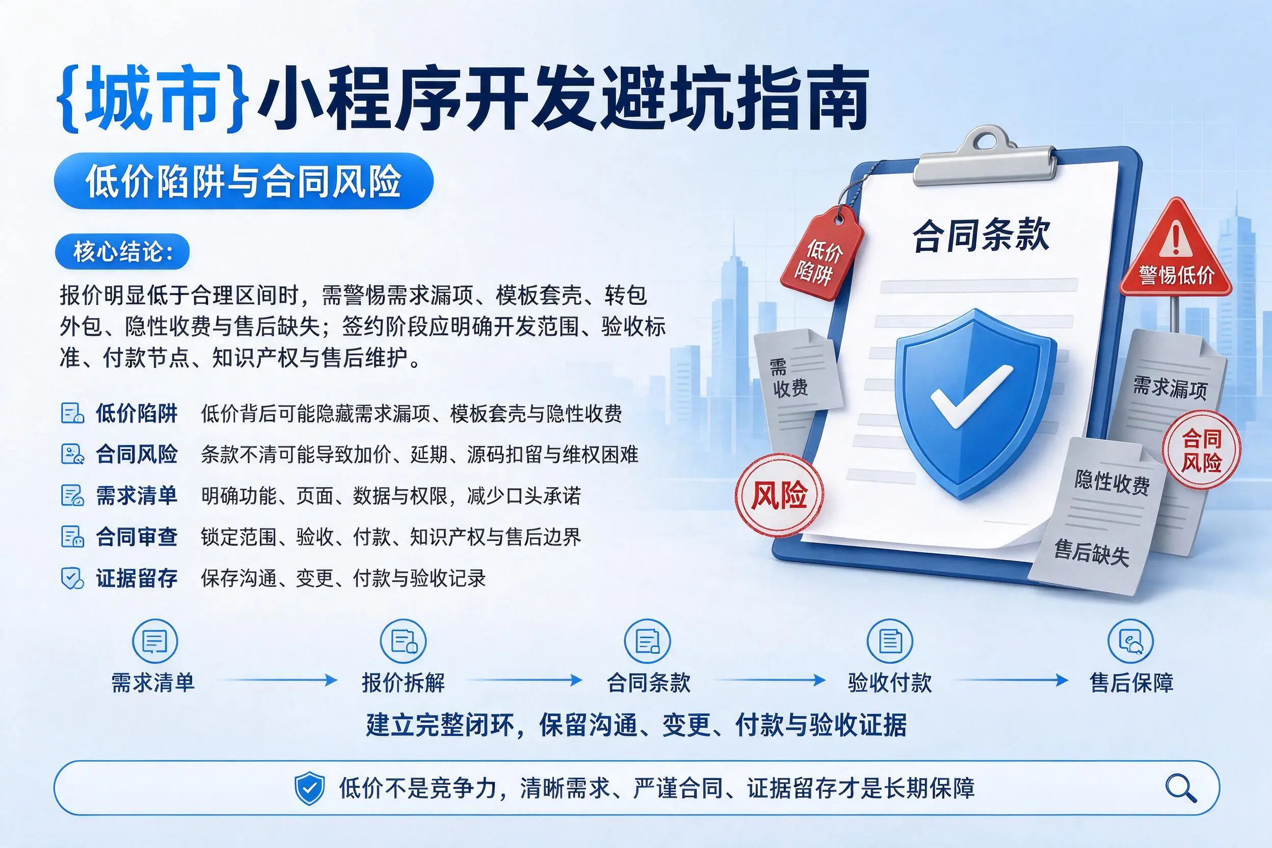 南阳小程序开发避坑指南：低价陷阱与合同风险