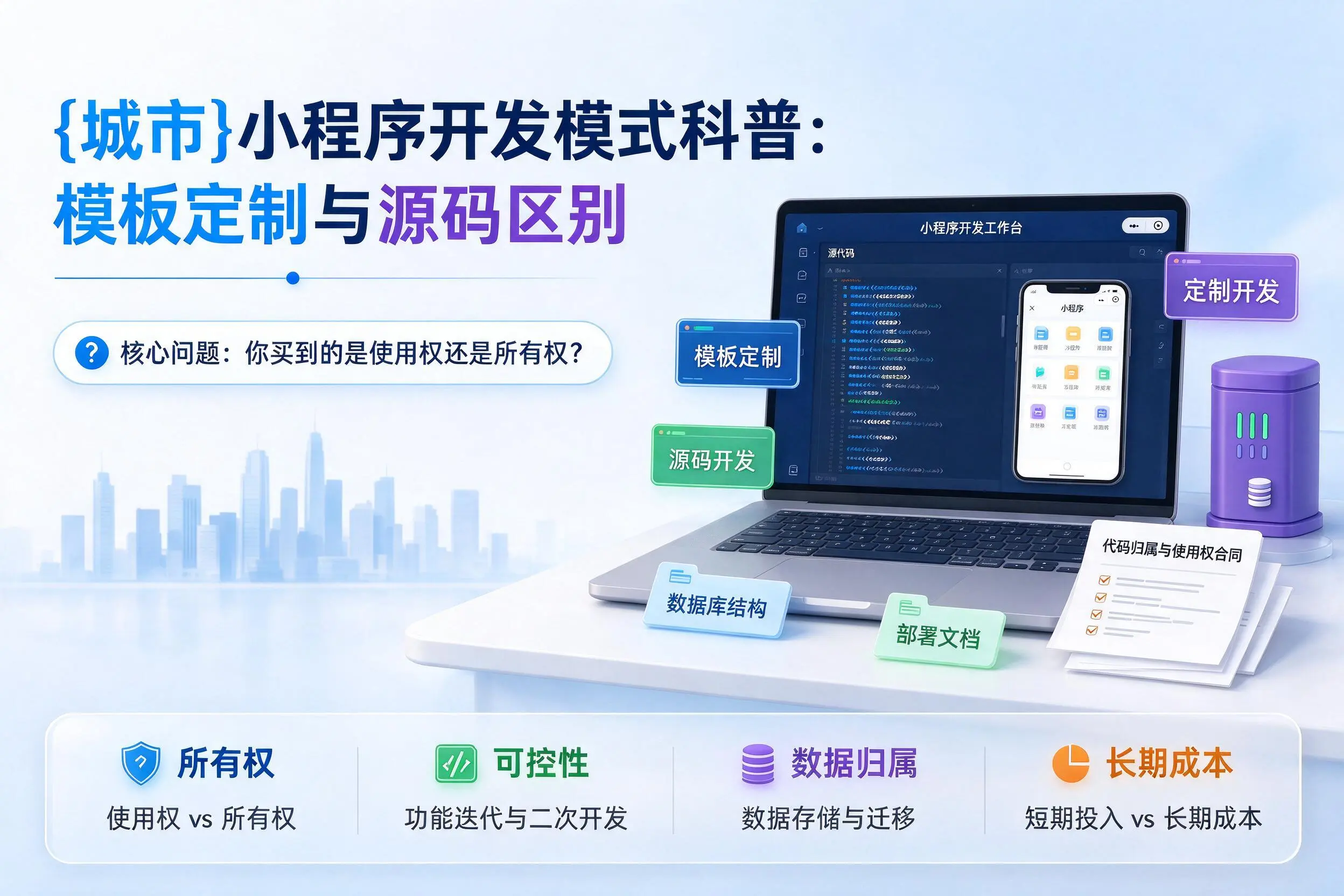 南阳小程序开发模式科普：模板定制与源码区别