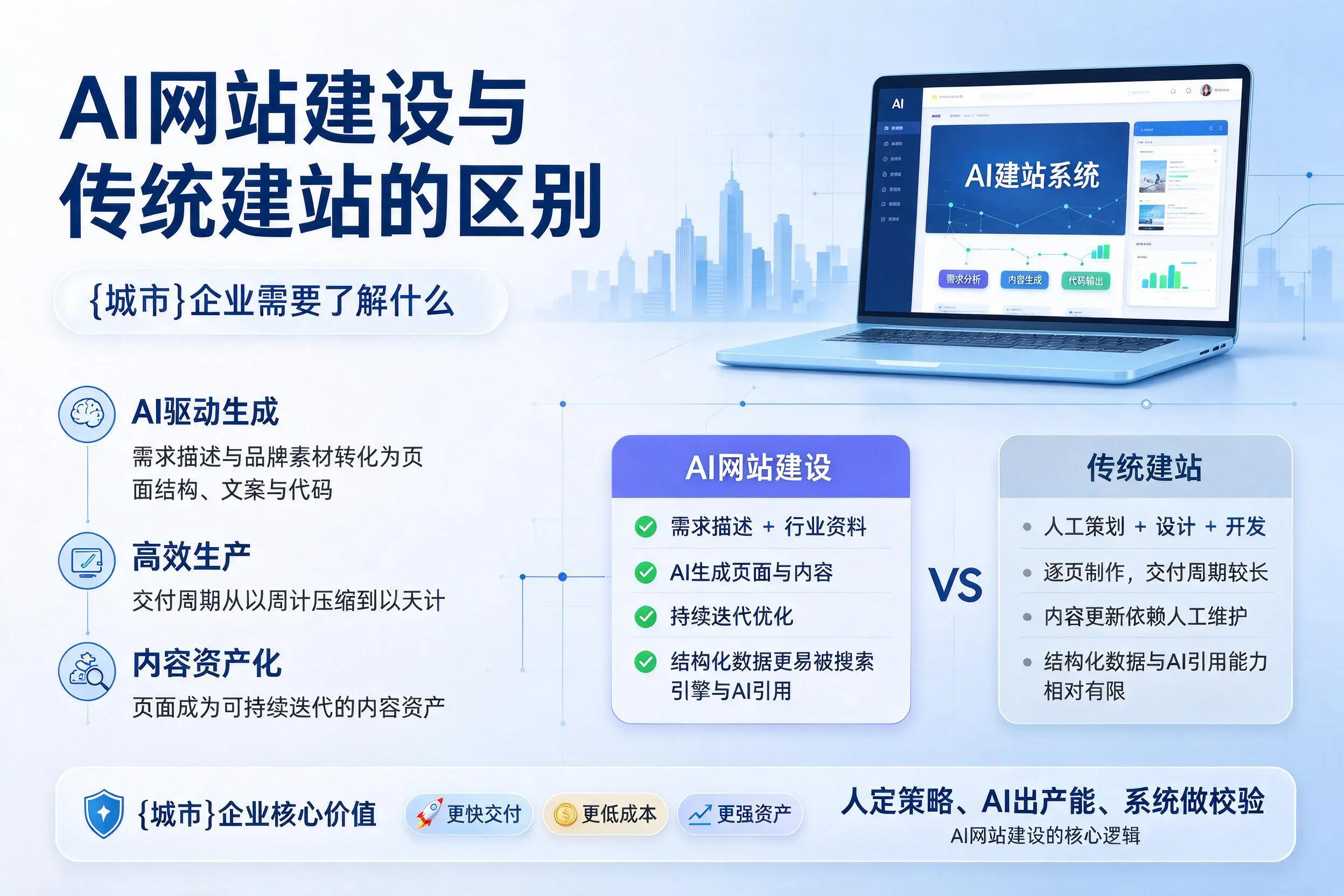 AI网站建设与传统建站的区别，南阳企业需要了解什么