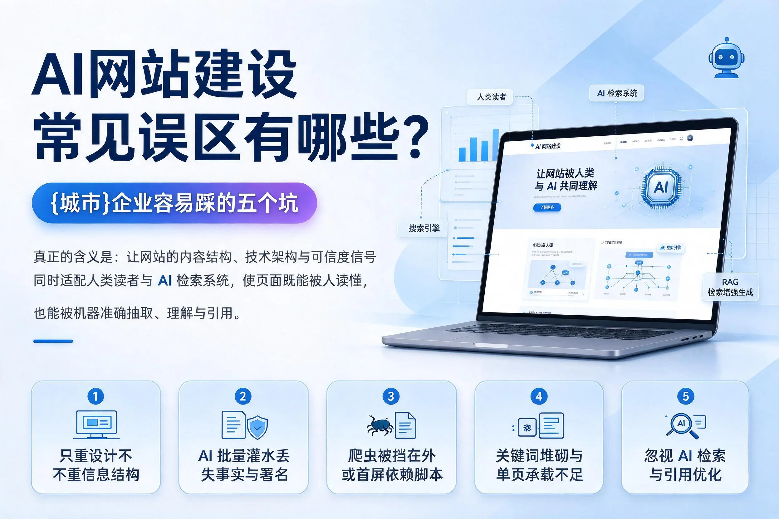 AI网站建设常见误区有哪些?南阳企业容易踩的五个坑