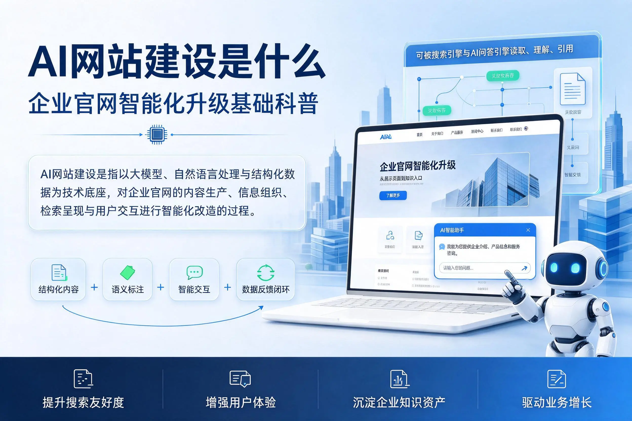 AI网站建设是什么:南阳企业官网智能化升级基础科普