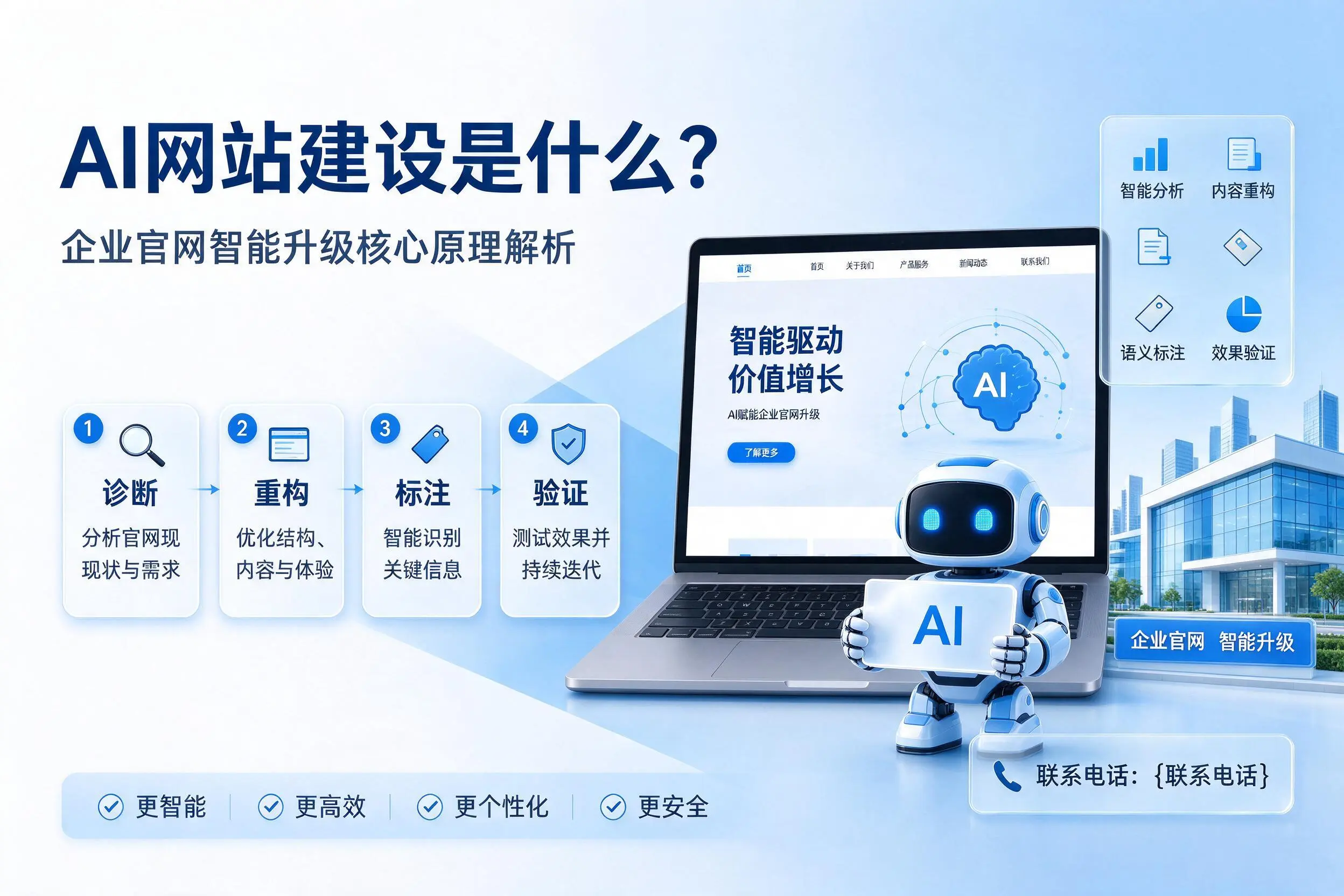 AI网站建设是什么?南阳企业官网智能升级核心原理解析