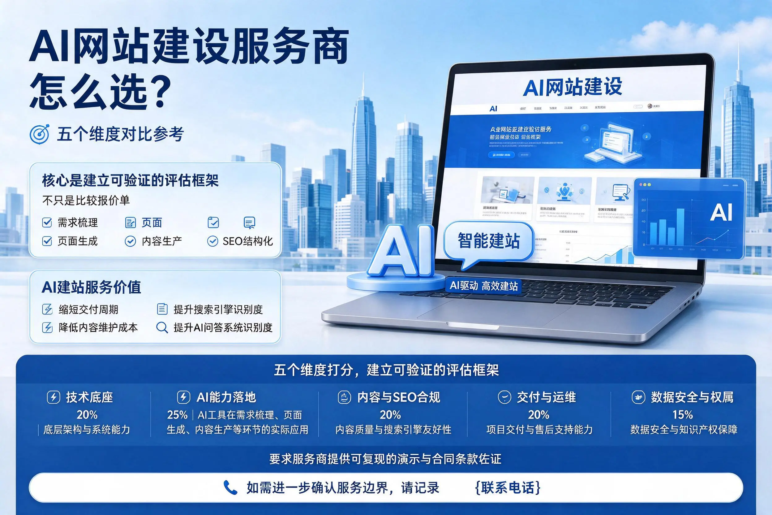 南阳AI网站建设服务商怎么选?五个维度对比参考