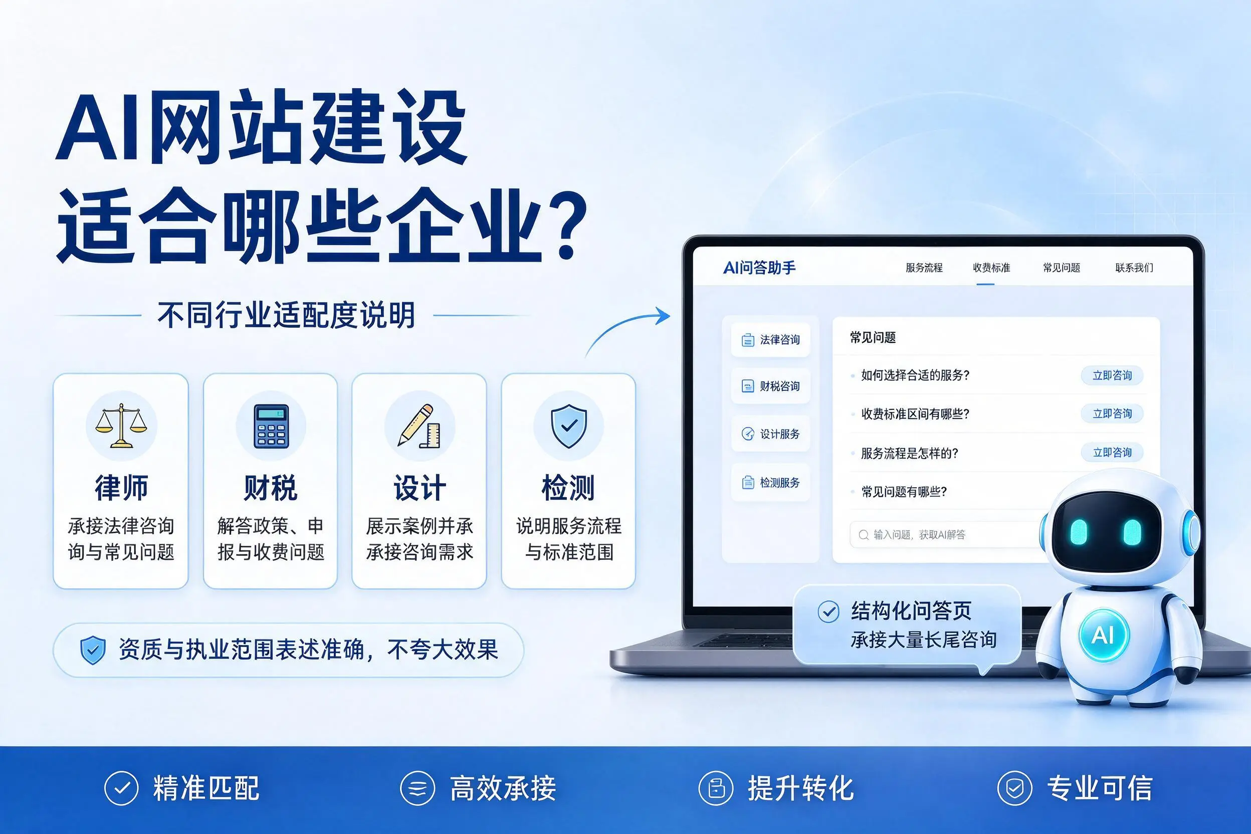 AI网站建设适合哪些企业?南阳不同行业适配度说明