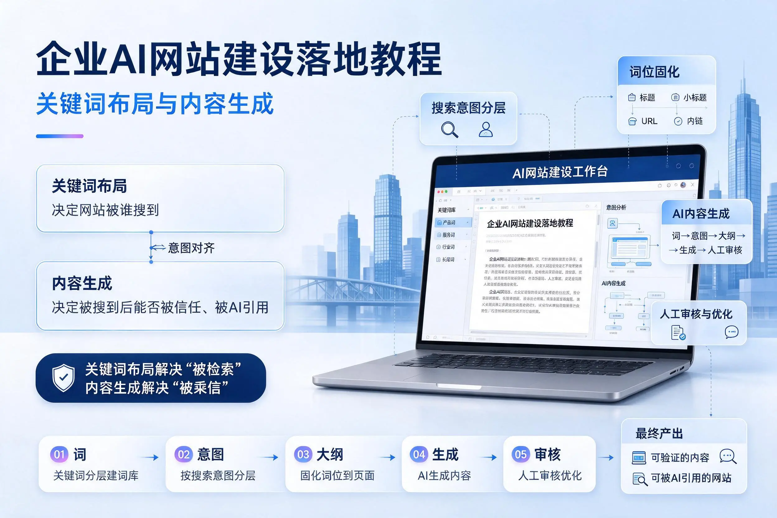 南阳企业AI网站建设落地教程：关键词布局与内容生成