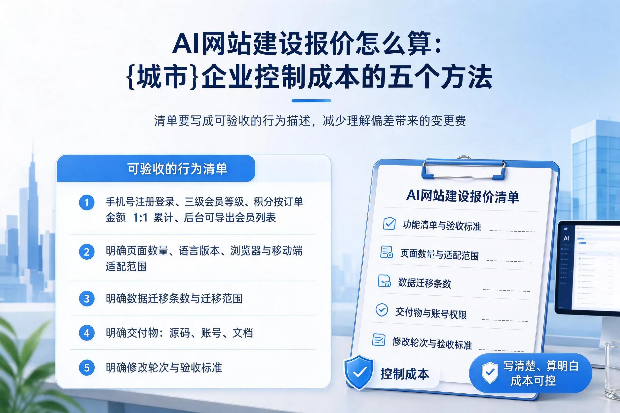 AI网站建设报价怎么算：南阳企业控制成本的五个方法